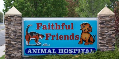 Sign for Faithful Friends Animal Hospital